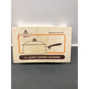 Vintage Summer Garden By Excel  2 1/2 Qt Sauce Pan w/ lid Flowers Original Box